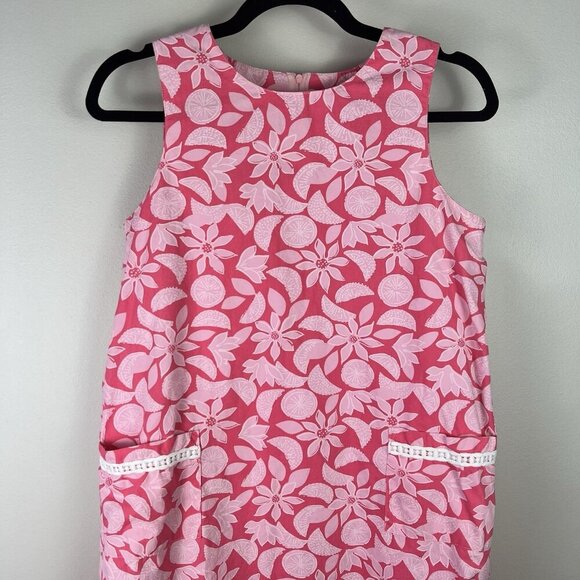 Lilly Pulitzer Kids Girl Pink Dress Floral Easter Spring Girly size 14 - Picture 3 of 8